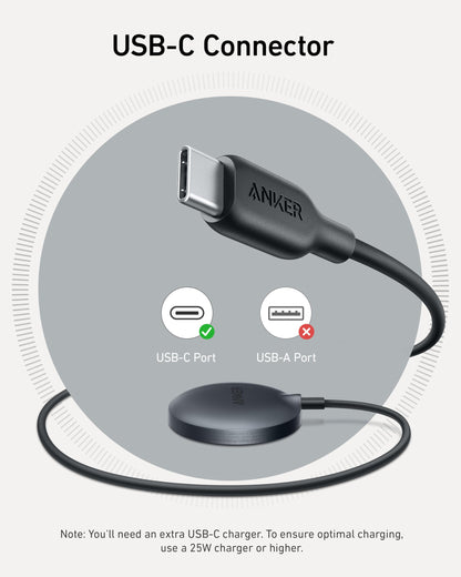 Anker MagSafe Charger Pad Compatible, MagGo iPhone 16 Wireless Charging Pad, Qi2 Certified 15W Wireless Charger for iPhone 16/16 Plus/16 Pro/16 Pro Max/15/14/13/12 Series (White, No Adapter)