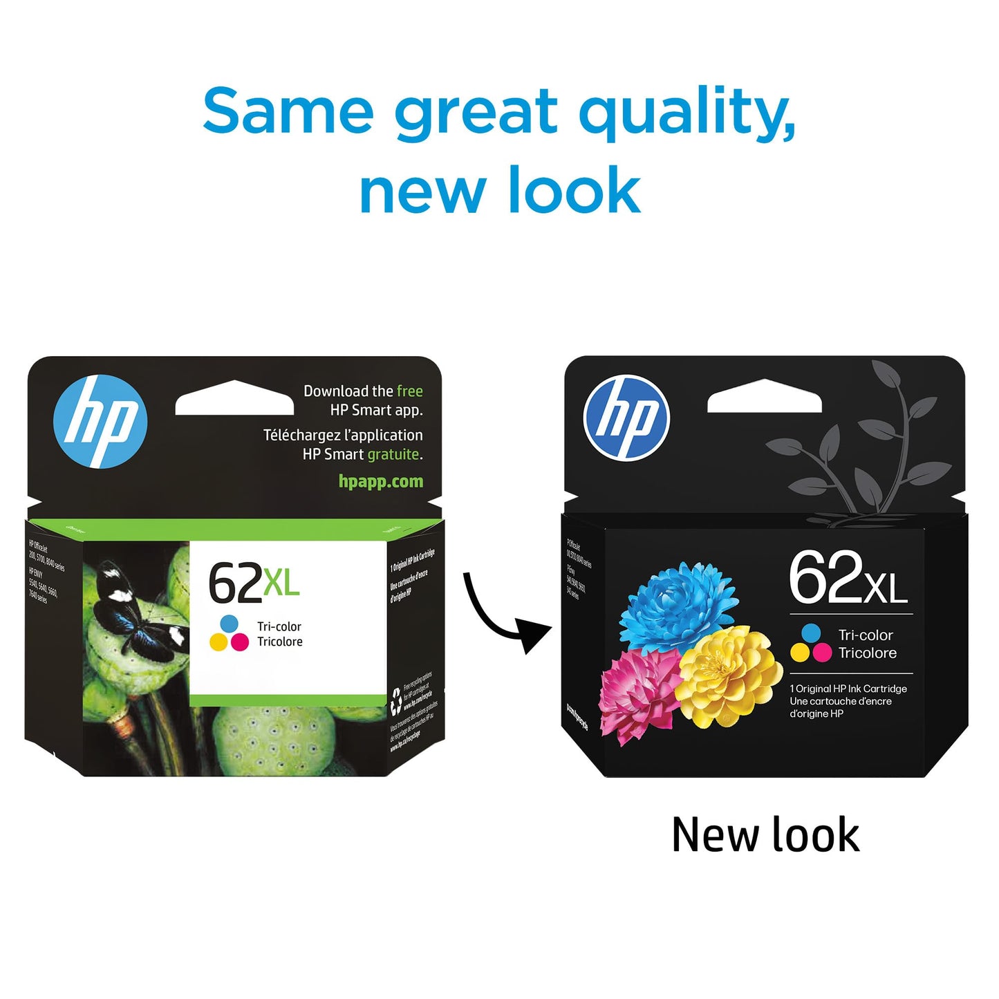 HP 62 Black/Tri-Color Ink (2-Pack) | Works with Envy 5540, 5640, 5660, 7640, OfficeJet 5740, 8040, OfficeJet Mobile 200, 250 | Instant Ink Eligible | N9H64FN | Packaging May Vary