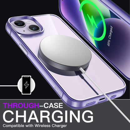 JETech Case for iPhone 14 6.1-Inch, Non-Yellowing Shockproof Phone Bumper Cover, Anti-Scratch Clear Back (Clear)