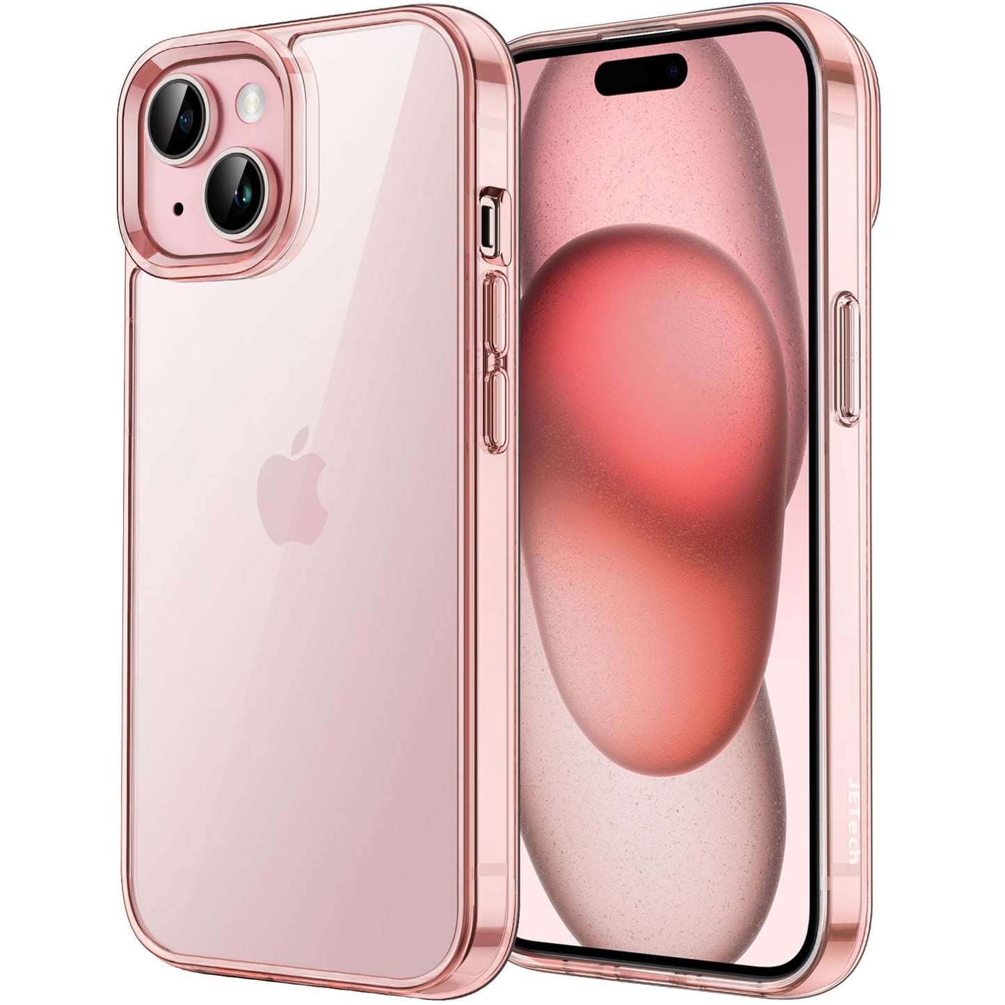 JETech Case for iPhone 15 6.1-Inch, Non-Yellowing Shockproof Phone Bumper Cover, Anti-Scratch Clear Back (Clear)