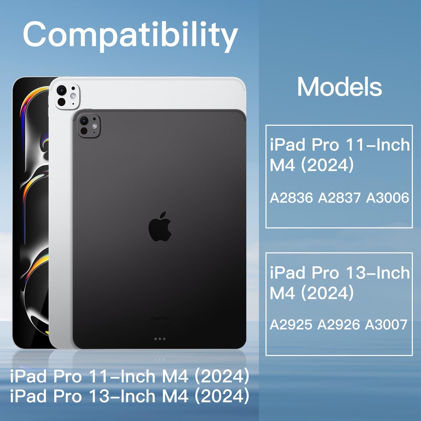 JETech Camera Lens Protector for iPad Pro 11-Inch M5/M4 and iPad Pro 13-Inch M5/M4, 9H Anti-Scratch HD Clear Tempered Glass, Full Coverage, Easy Installation, 3-Pack