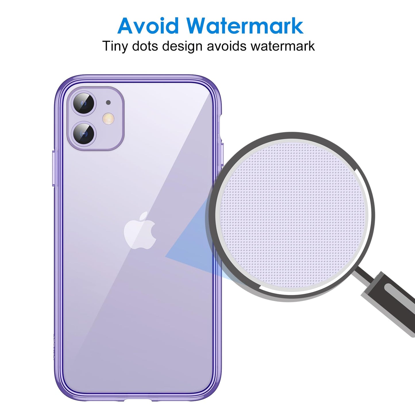 JETech Case for iPhone 11 6.1-Inch, Non-Yellowing Shockproof Phone Bumper Cover, Anti-Scratch Clear Back (Clear)
