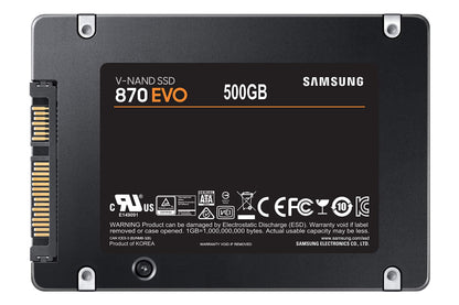 Samsung 870 EVO SATA III SSD 1TB 2.5” Internal Solid State Drive, Upgrade PC or Laptop Memory and Storage for IT Pros, Creators, Everyday Users, MZ-77E1T0B/AM