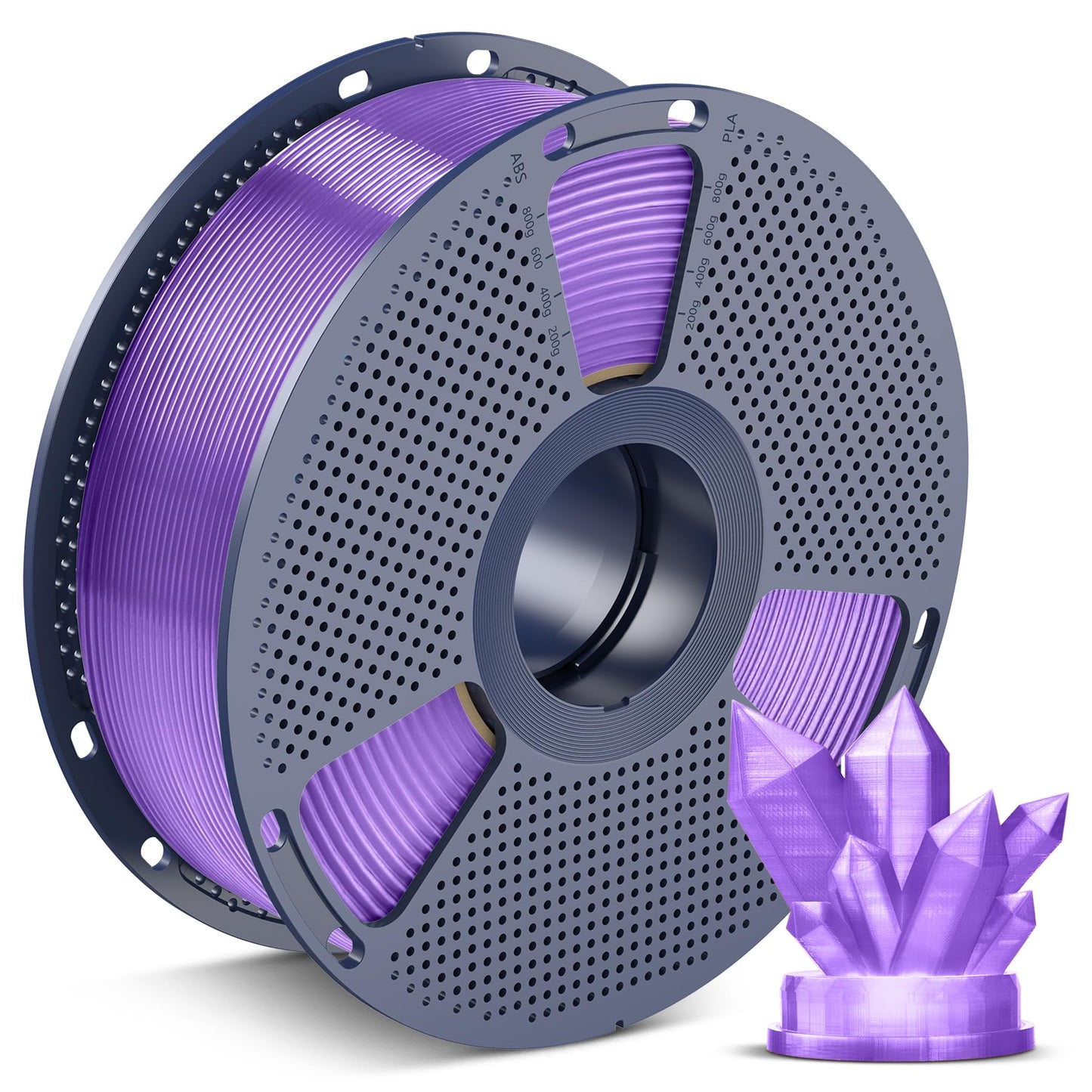 SUNLU PLA 3D Printer Filament PLA Filament 1.75mm, Neatly Wound 3D Printing Filament 1.75mm, Dimensional Accuracy +/- 0.02 mm, Fit Most FDM 3D Printers, 1kg Spool (2.2lbs), Black