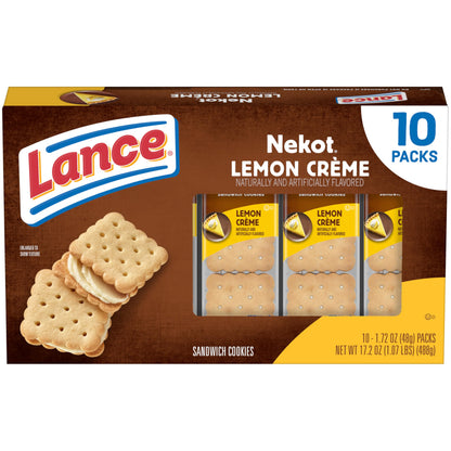 Lance Sandwich Crackers, Variety Pack, 3 Flavors, 20 Individually Wrapped Packs, 6 Sandwiches Each