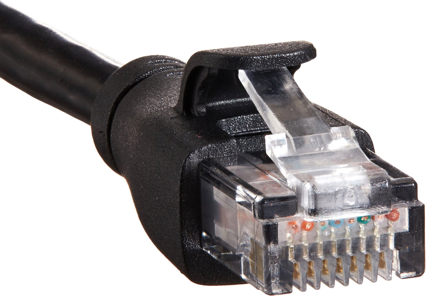 Amazon Basics RJ45 Cat-6 Ethernet Patch Internet Cable, 1Gbps Transfer Speed, Gold-Plated Connectors, Universal Connectivity for PC, TV, Tablet, Router, Printer, 5 Foot, Black