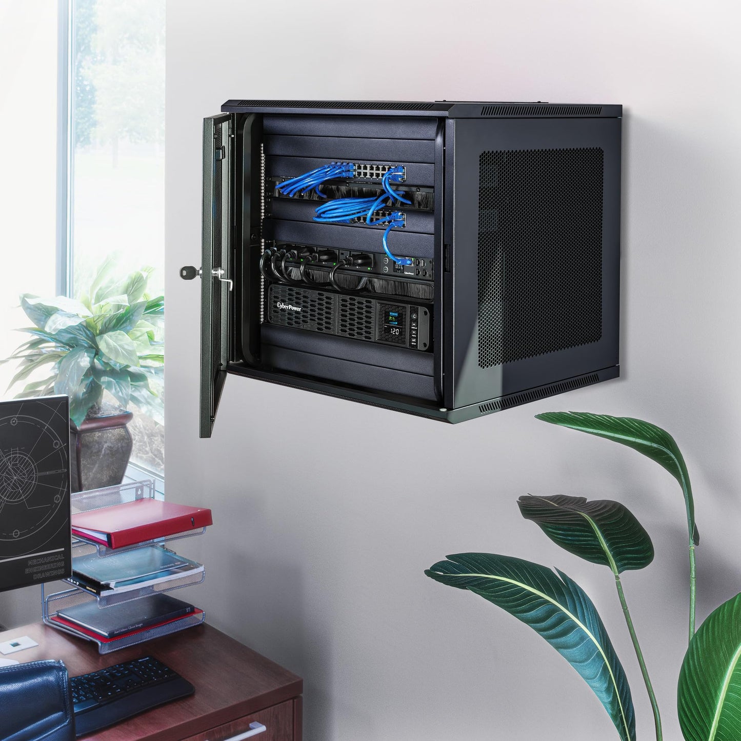 CyberPower CP1500PFCLCD PFC Sinewave UPS Battery Backup and Surge Protector, 1500VA/1000W, 12 Outlets, AVR, Mini Tower, UL Certified