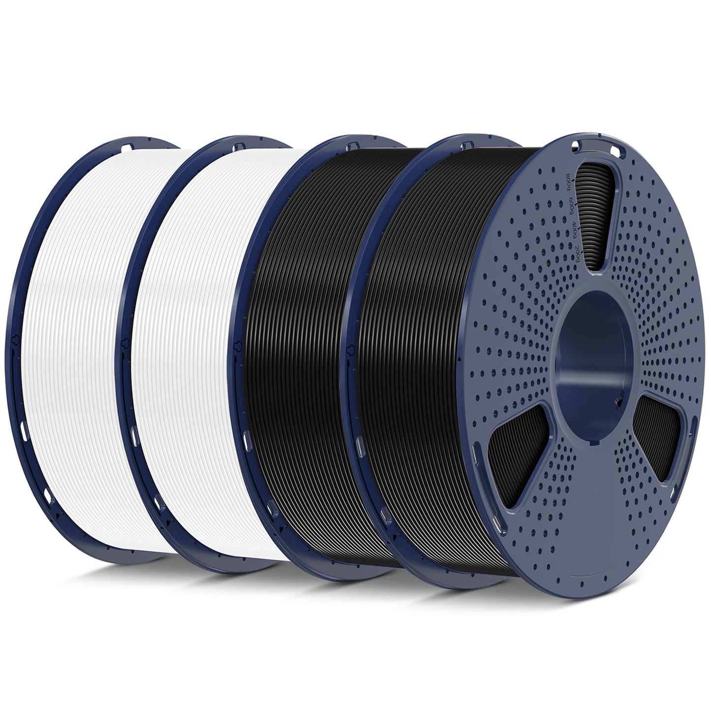 SUNLU PLA 3D Printer Filament PLA Filament 1.75mm, Neatly Wound 3D Printing Filament 1.75mm, Dimensional Accuracy +/- 0.02 mm, Fit Most FDM 3D Printers, 1kg Spool (2.2lbs), Black