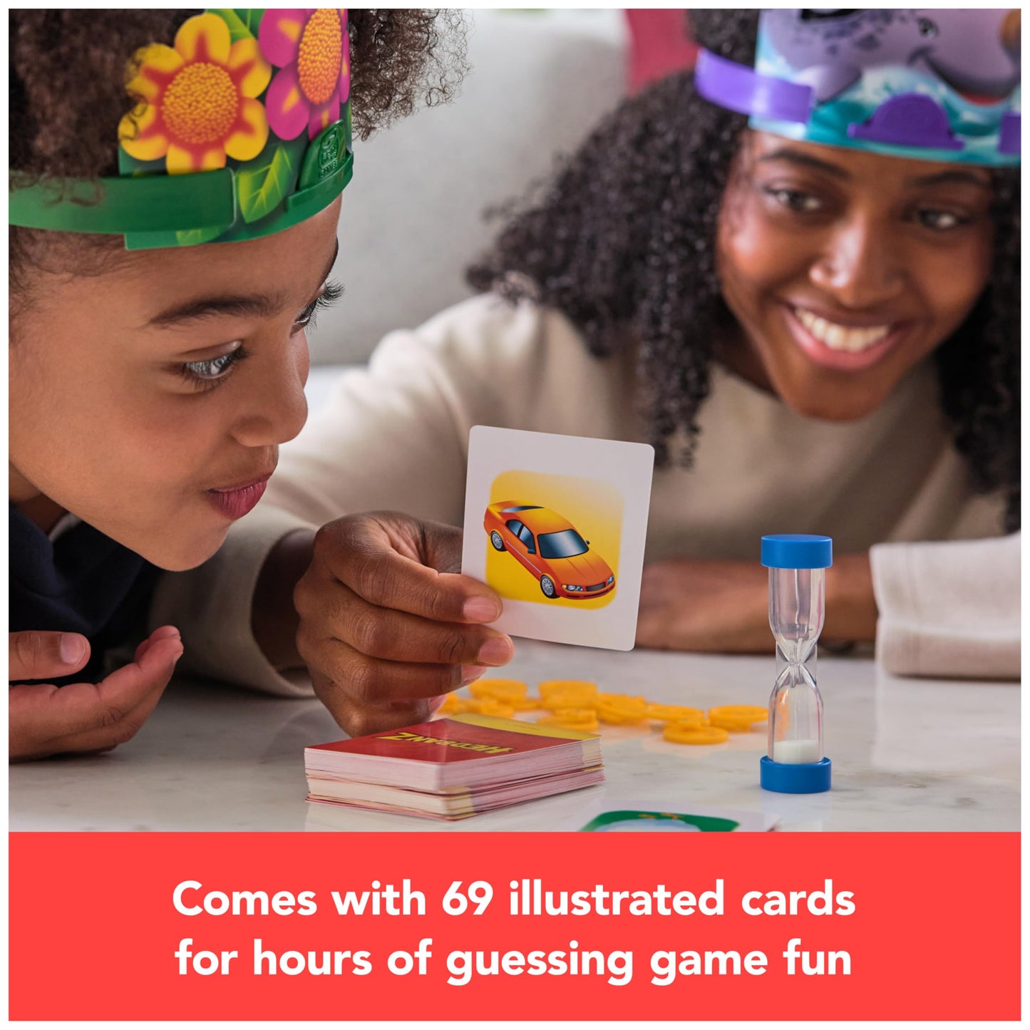 Hedbanz, Quick Question Picture Guessing Family Game for Game Night Headbands Board Game, for Adults and Kids Ages 7 and Up (Edition May Vary)