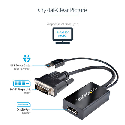 StarTech Use This Dvi to Displayport Converter to Connect Your Dvi Computer to A Dp Monit