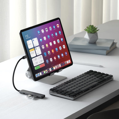 Satechi USB C Hub Multiport Adapter, USB C Docking Station with 4K HDMI, 60W USB C PD Charging, 2 USB-A, for MacBook Pro/Air M1 M2 M3, Dell, HP, Surface, Lenovo - Space Gray