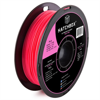 HATCHBOX 1.75mm Black PLA 3D Printer Filament, 1 KG Spool, Dimensional Accuracy +/- 0.03 mm, 3D Printing Filament
