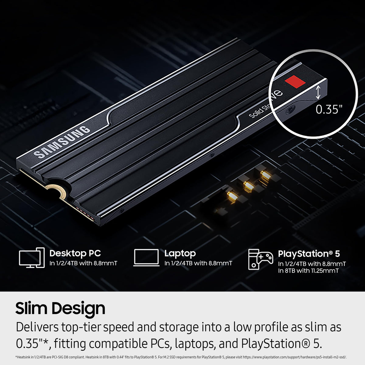 Samsung SSD 9100 PRO 2TB, PCIe 5.0x4 M.2 2280, Up to 14,700MB/s