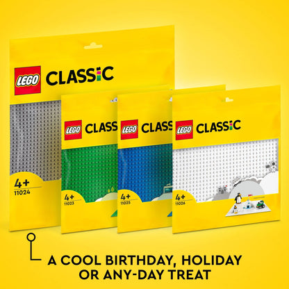 LEGO Classic Green Baseplate, Square 32x32 Stud Foundation to Build, Play, and Display Brick Creations, Great for Grassy Nature Landscapes, 11023,4+ Years