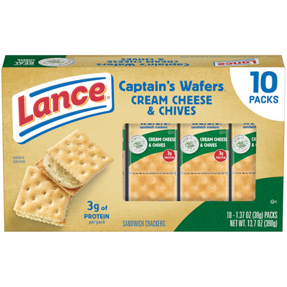 Lance Sandwich Crackers, Variety Pack, 3 Flavors, 20 Individually Wrapped Packs, 6 Sandwiches Each