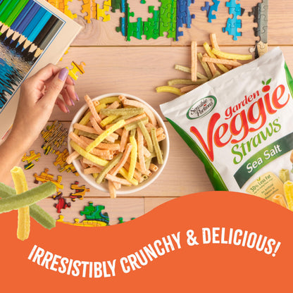 Sensible Portions Veggie Straws - Garden Snacks Variety Pack, Sea Salt, Ranch, Cheddar, Apple Cinnamon, Gluten Free Bulk Snacks, 1 Oz (Pack of 24)