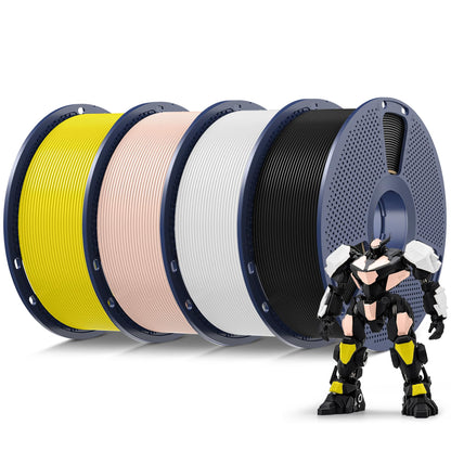 SUNLU PLA 3D Printer Filament PLA Filament 1.75mm, Neatly Wound 3D Printing Filament 1.75mm, Dimensional Accuracy +/- 0.02 mm, Fit Most FDM 3D Printers, 1kg Spool (2.2lbs), Black