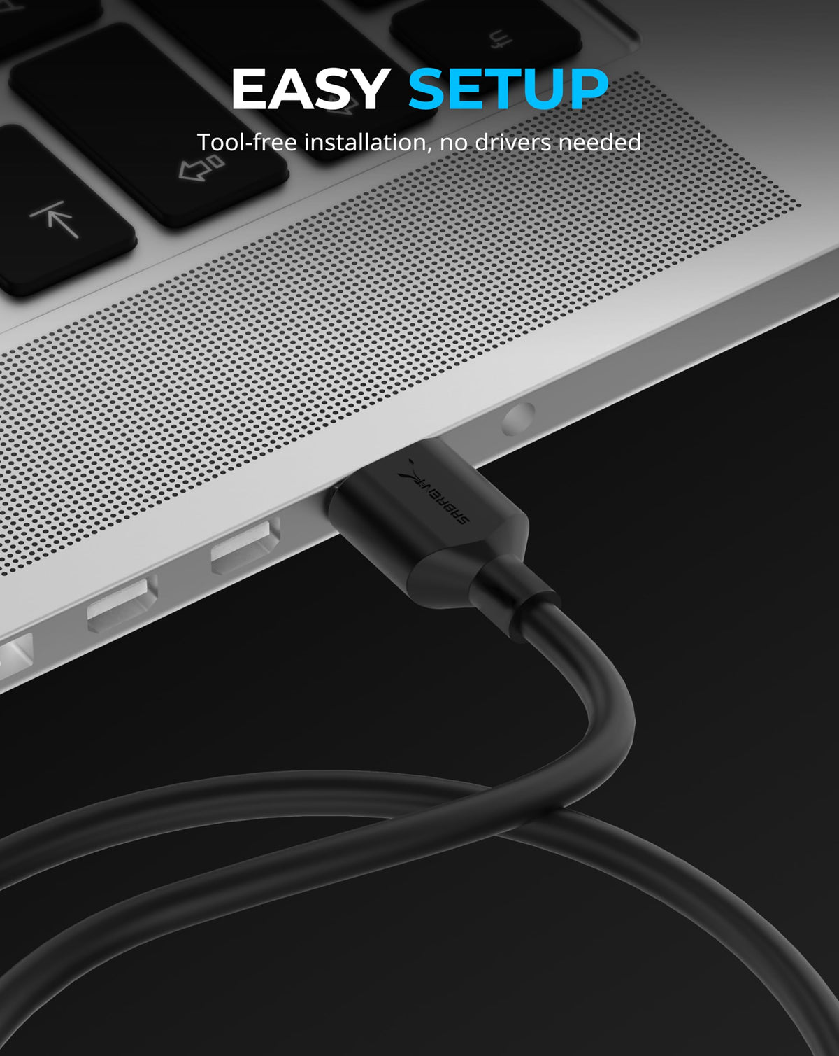 SABRENT USB 3.0 to 2.5in SATA Adapter Cable for SSD & HDD, UASP (EC-SSHD)