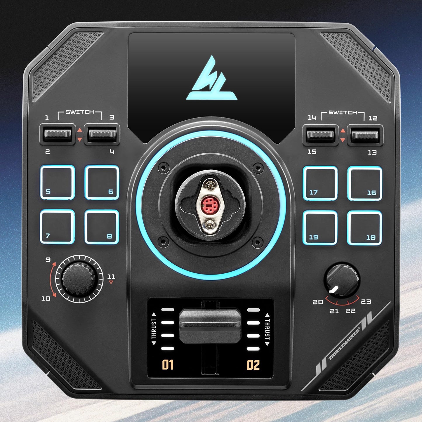 Thrustmaster Sol-R2 HOSAS Dual Flight Joysticks - Hall Effect Technology, 88 Buttons Space Sim Joystick for Flight Simulator - Compatible with PC