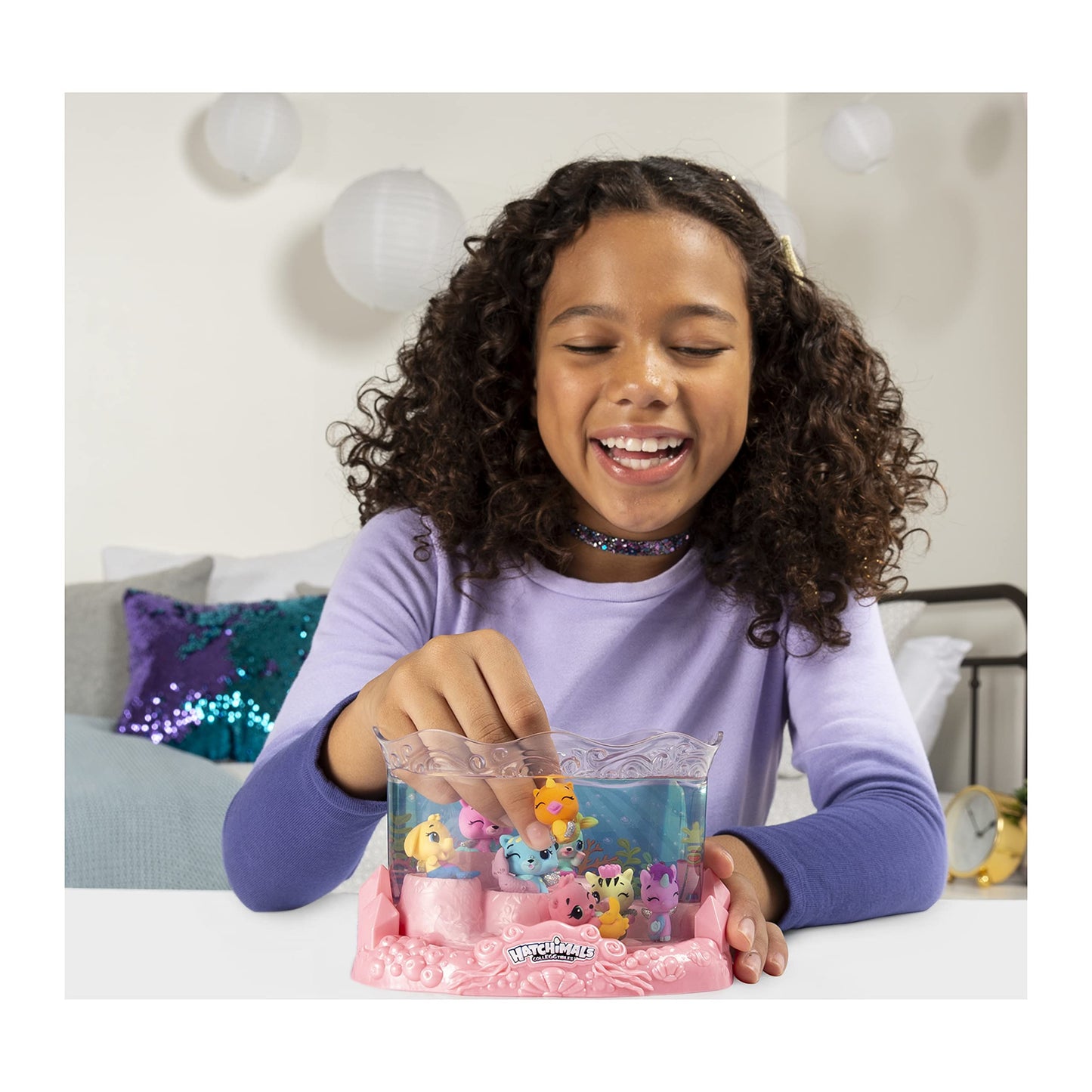 Hatchimals CollEGGtibles, Mermal Magic Underwater Aquarium with 8 Exclusive Characters (Amazon Exclusive Set), Girl Toys, Girls Gifts for Ages 5 and up