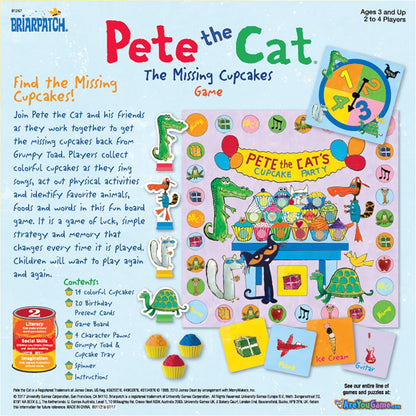 Briarpatch Pete the Cat The Missing Cupcakes Game, Fans of Pete the Cat Books, Ages 3+