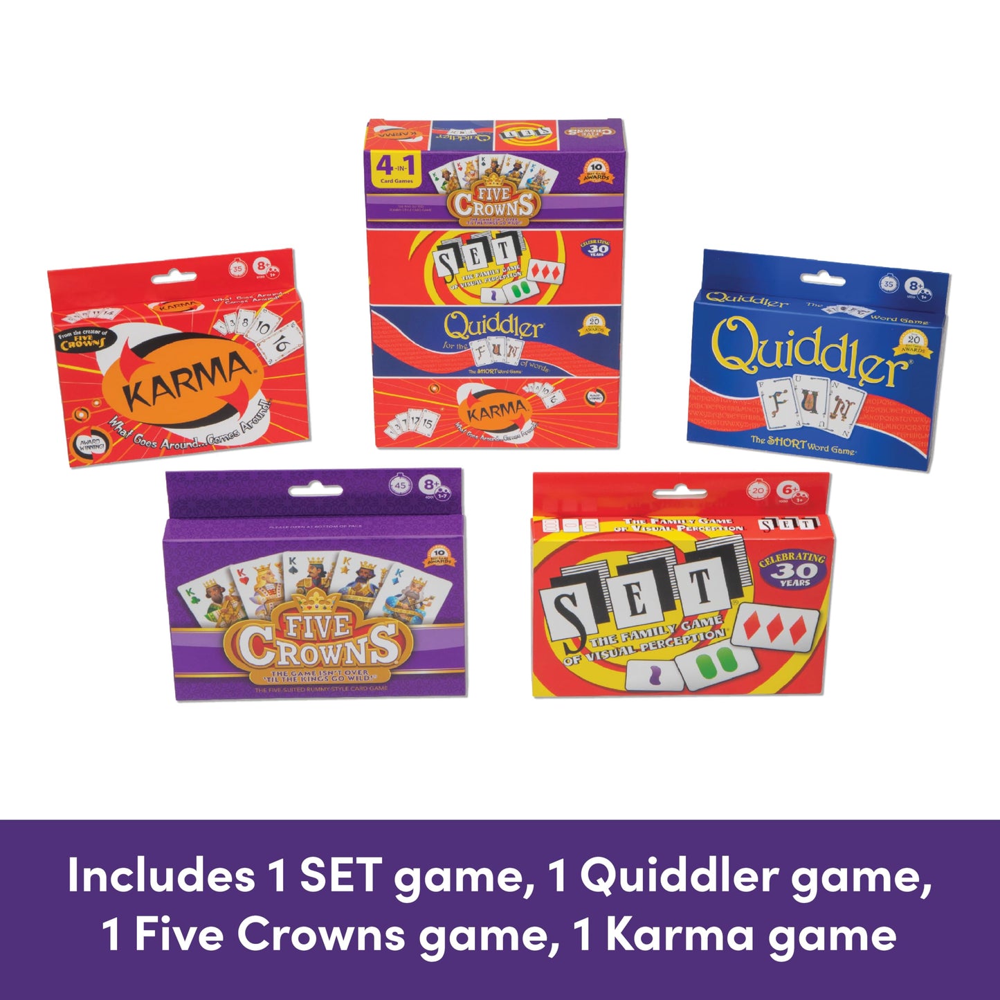Five Crowns – Card Game for Kids and Adults, Travel and Family Game Night Favorite, The Game isn’t Over Until the Kings Go Wild, 5 Suited Rummy Style Card Game, 1-7 Players, Ages 8+