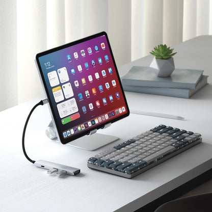 Satechi USB C Hub Multiport Adapter, USB C Docking Station with 4K HDMI, 60W USB C PD Charging, 2 USB-A, for MacBook Pro/Air M1 M2 M3, Dell, HP, Surface, Lenovo - Space Gray