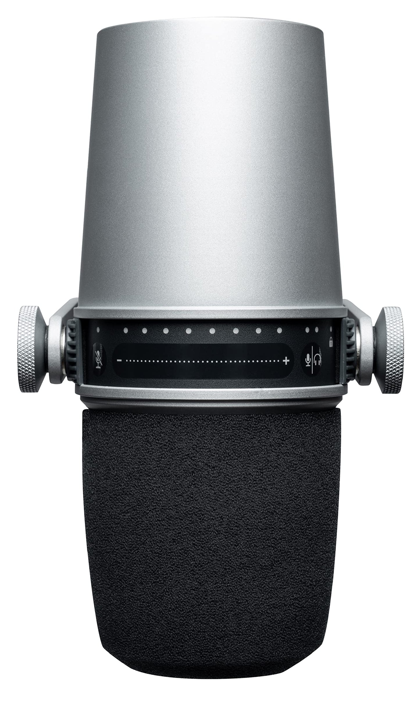 Shure MV7 USB Podcast Microphone for Podcasting, Recording, Live Streaming & Gaming, Built-in Headphone Output, All Metal USB/XLR Dynamic Mic, Voice-Isolating Technology, TeamSpeak Certified - Black