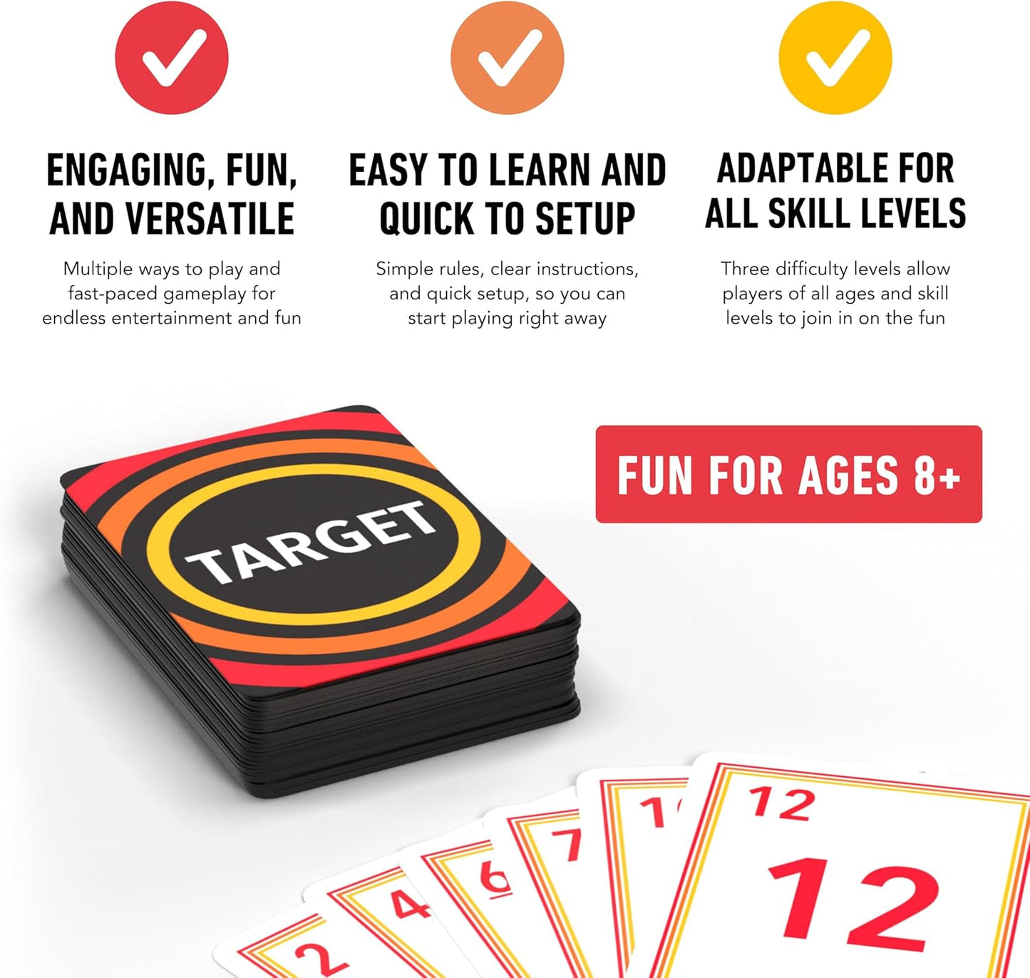 Elevate Prep Target Math Game | A Teacher-Recommended, Fast-Paced Mental Math Game for Practicing Addition, Subtraction, Multiplication, & Division | Ages 8+