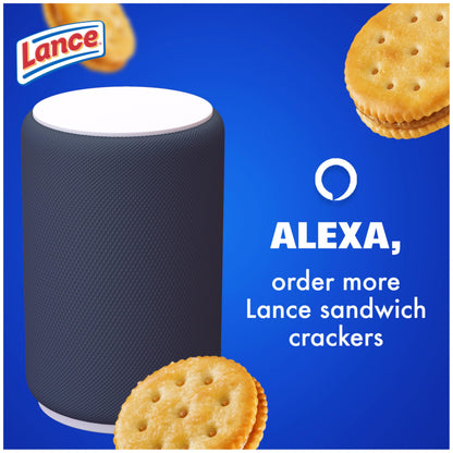 Lance Sandwich Crackers, Variety Pack, 3 Flavors, 20 Individually Wrapped Packs, 6 Sandwiches Each