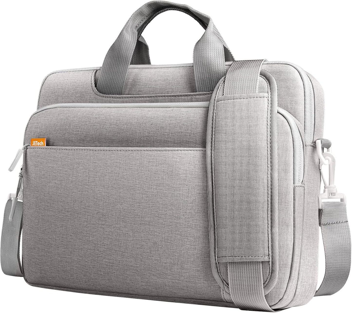 JETech 13 13.3 14 Inch Laptop Bag Case, Waterproof Computer Sleeve Cover Compatible with MacBook Neo (A18 Pro), MacBook Air/Pro 13/14, Surface Book 13.5, HP Pavilion 14 (Light Grey)