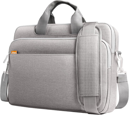 JETech 13 13.3 14 Inch Laptop Bag Case, Waterproof Computer Sleeve Cover Compatible with MacBook Neo (A18 Pro), MacBook Air/Pro 13/14, Surface Book 13.5, HP Pavilion 14 (Light Grey)