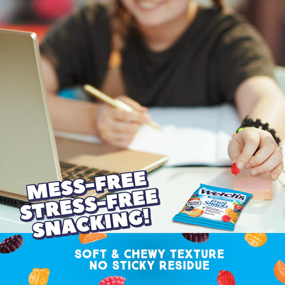 Welch's Fruit Snacks, Mixed Fruit & Berries 'N Cherries Snack Box, Gluten Free, 0.8oz Snack Packs (Pack of 60)