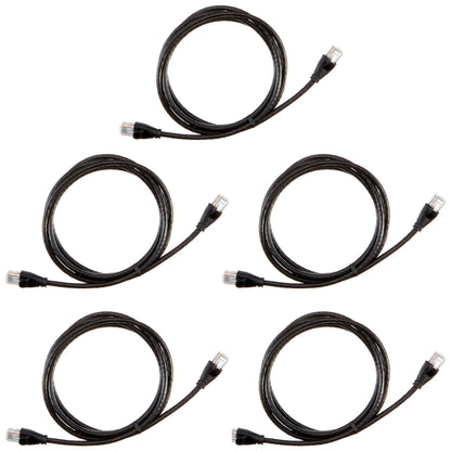 Amazon Basics RJ45 Cat-6 Ethernet Patch Internet Cable, 1Gbps Transfer Speed, Gold-Plated Connectors, Universal Connectivity for PC, TV, Tablet, Router, Printer, 5 Foot, Black
