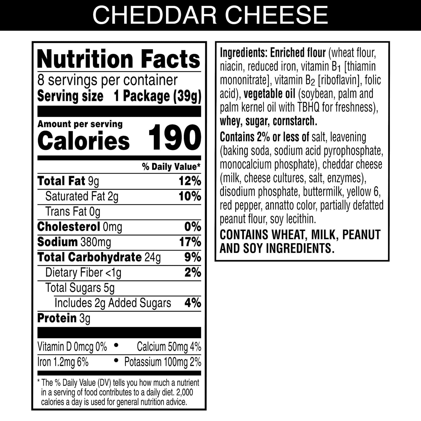 Austin Cheddar Cheese Flavored Sandwich Crackers, Lunch Snacks (12 Trays, 96 Packs)