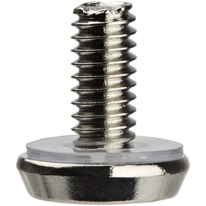 StarTech 50-Pack 10-32 19mm Screws and Square Hole Clip Nuts for 19" or 10" Server Racks, Cabinets and Enclosures, Black and Silver - TAA
