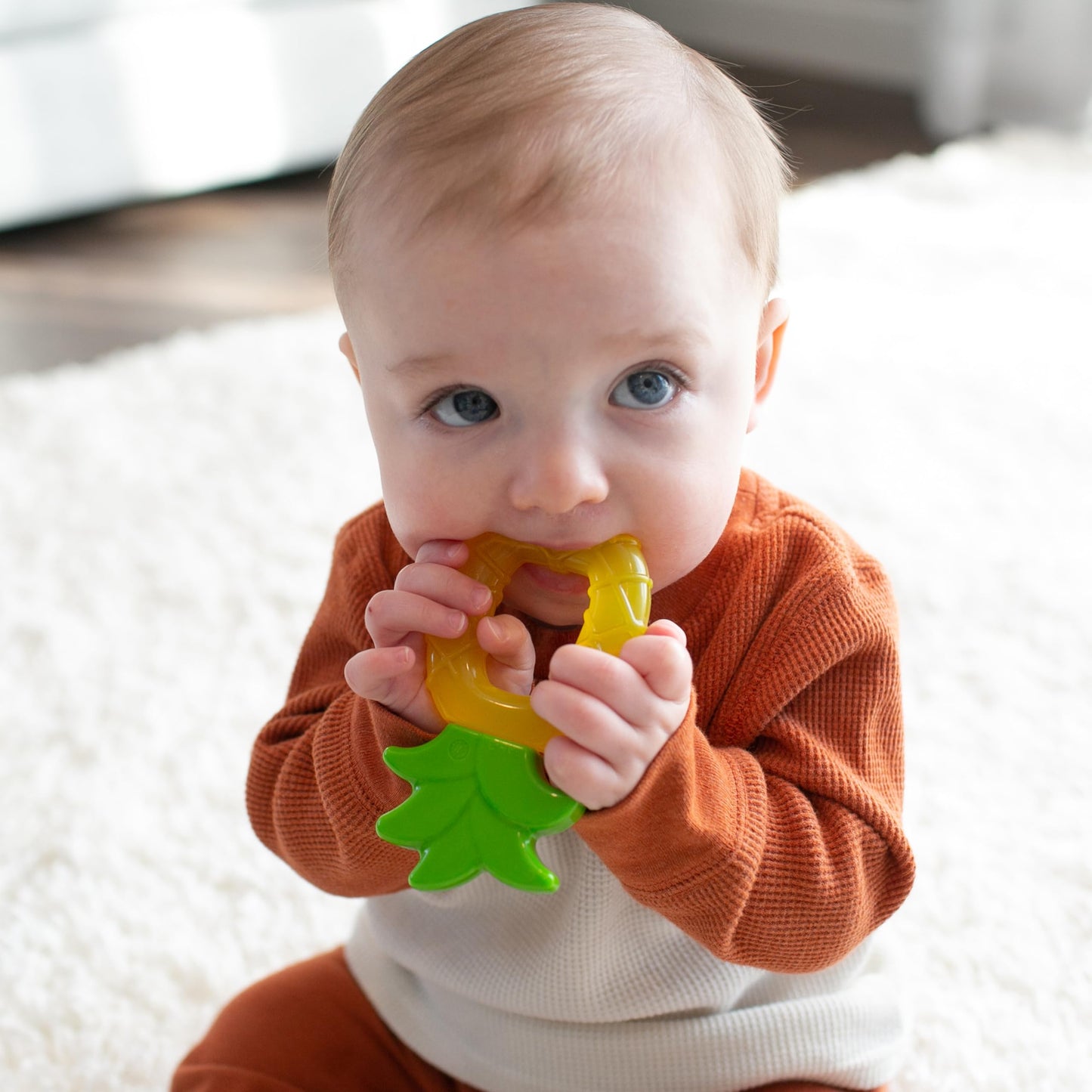 Dr. Brown's AquaCool Water-Filled Teether, Cooling Baby Teether Toy for Sore Gums, Apple Pineapple, BPA-Free, 3m+, 2-Pack