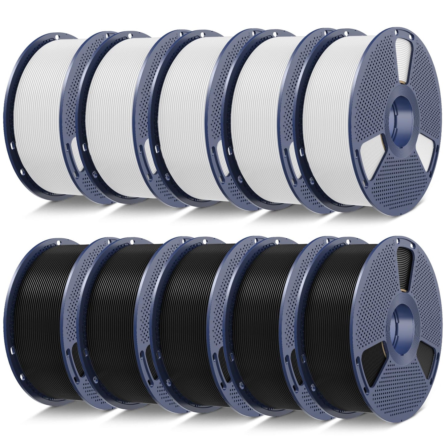 SUNLU PLA 3D Printer Filament PLA Filament 1.75mm, Neatly Wound 3D Printing Filament 1.75mm, Dimensional Accuracy +/- 0.02 mm, Fit Most FDM 3D Printers, 1kg Spool (2.2lbs), Black