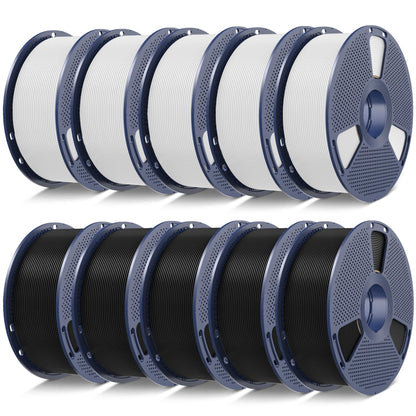 SUNLU PLA 3D Printer Filament PLA Filament 1.75mm, Neatly Wound 3D Printing Filament 1.75mm, Dimensional Accuracy +/- 0.02 mm, Fit Most FDM 3D Printers, 1kg Spool (2.2lbs), Black