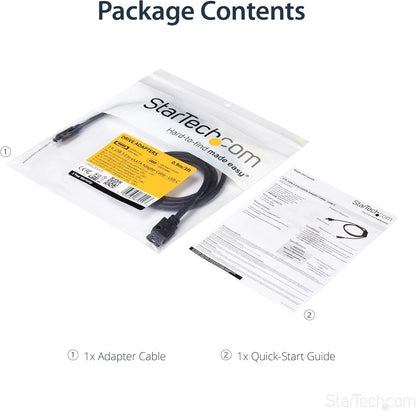 StarTech.com USB C to eSATA Cable - 3 ft / 1m - 5Gbp - for HDD/SSD/ODD - External Hard Drive Adapter - USB 3.0 to eSATA Converter (USB3C2ESAT3)