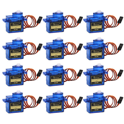4Pcs SG90 9g Micro Servos for RC Robot Helicopter Airplane Controls Car Boat