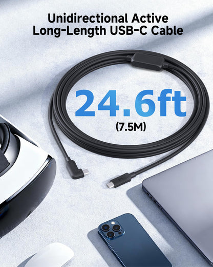 Cable Matters Unidirectional Active USB C Cable 16.4 ft for Oculus Quest 2 Headset and Hard Drives (Compatible with Oculus Link Cable) 5Gbps Data Transfer, No Video, No Power Delivery Support