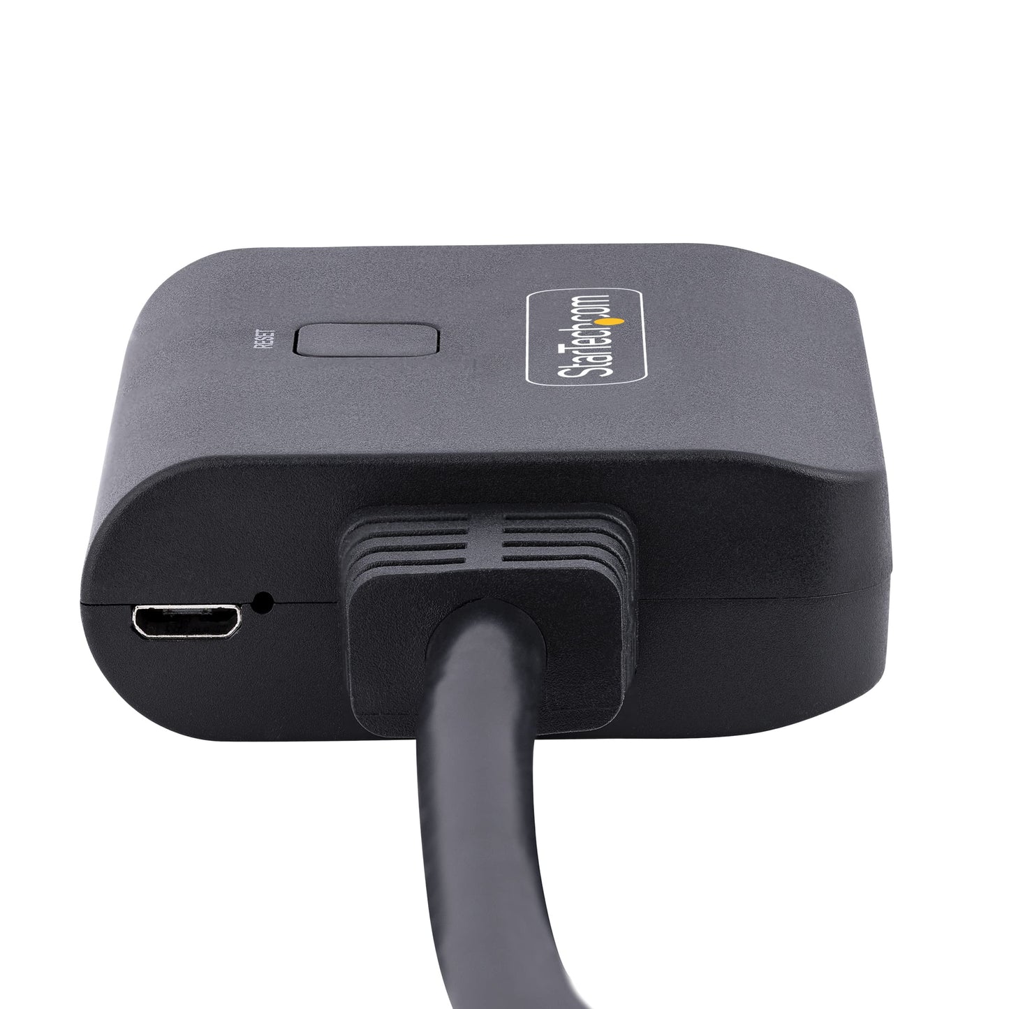 StarTech.com 4K HDMI Splitter 1 In 2 Out - 4K 30Hz HDMI 1.4 2 Port Video Splitter Box -with high speed HDMI cable, USB power cable - Black (ST122HD4KU)