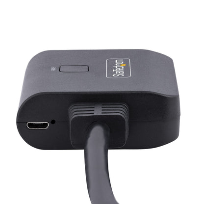 StarTech.com 4K HDMI Splitter 1 In 2 Out - 4K 30Hz HDMI 1.4 2 Port Video Splitter Box -with high speed HDMI cable, USB power cable - Black (ST122HD4KU)