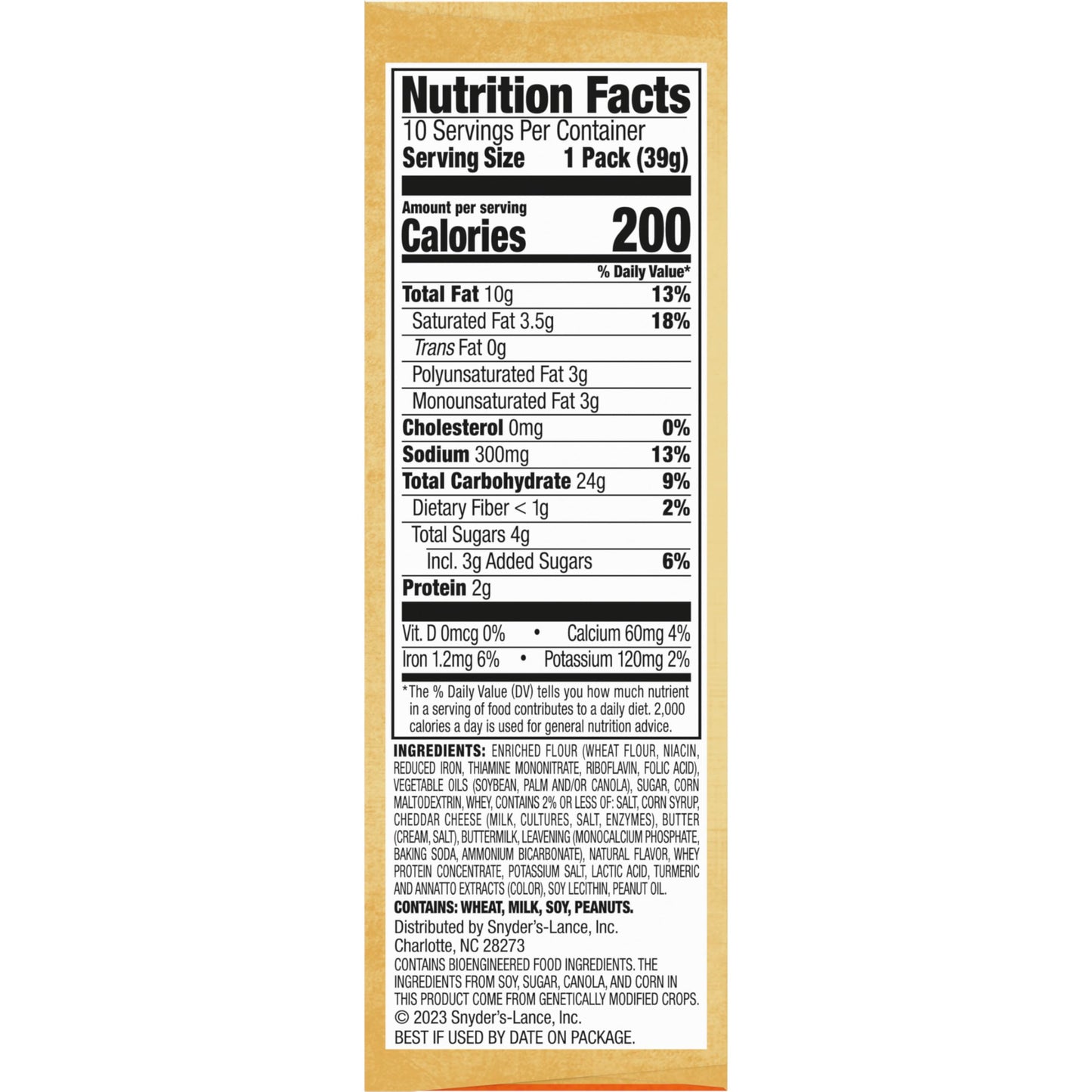 Lance Sandwich Crackers, Variety Pack, 3 Flavors, 20 Individually Wrapped Packs, 6 Sandwiches Each