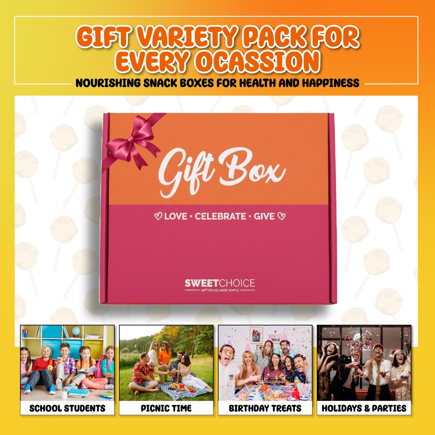Snacks Variety Pack (40 Count) Mothers Day Snack Box - Snack Gift Basket for Mom, Grandma & Wife with Chips, Cookies & Bars - Care Package for College Students, Office Snacks & Birthdays