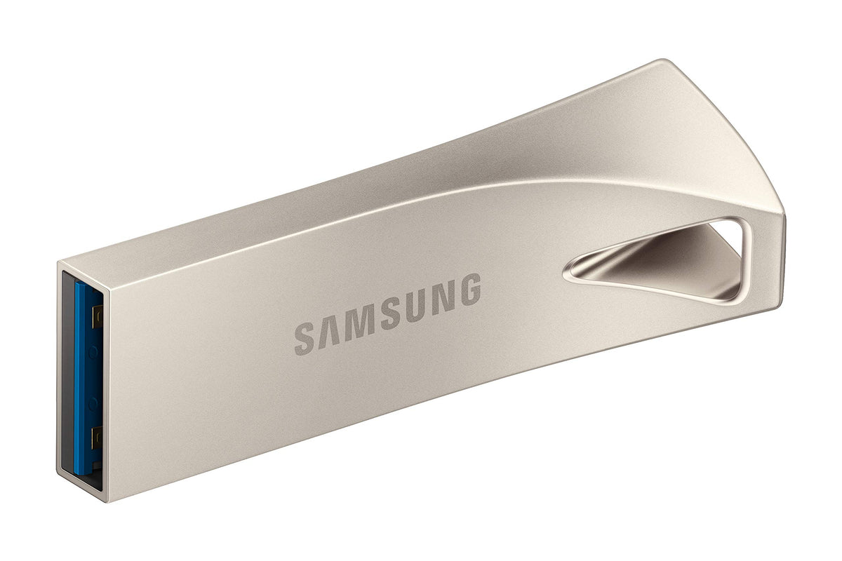 SAMSUNG BAR Plus 3.1 USB Flash Drive, 128GB, 400MB/s, Rugged Metal Casing, Storage Expansion for Photos, Videos, Music, Files, MUF-128BE4/AM, Titan Grey