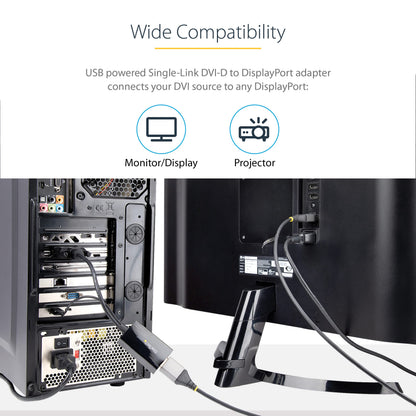 StarTech Use This Dvi to Displayport Converter to Connect Your Dvi Computer to A Dp Monit