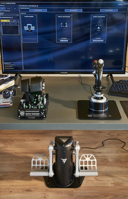 Thrustmaster TPR Pendular Rudder Pedals for PC Flight Simulation Controls – Adjustable Resistance, HallEffect Magnetic Sensors, Ultra-Precise & Smooth Control
