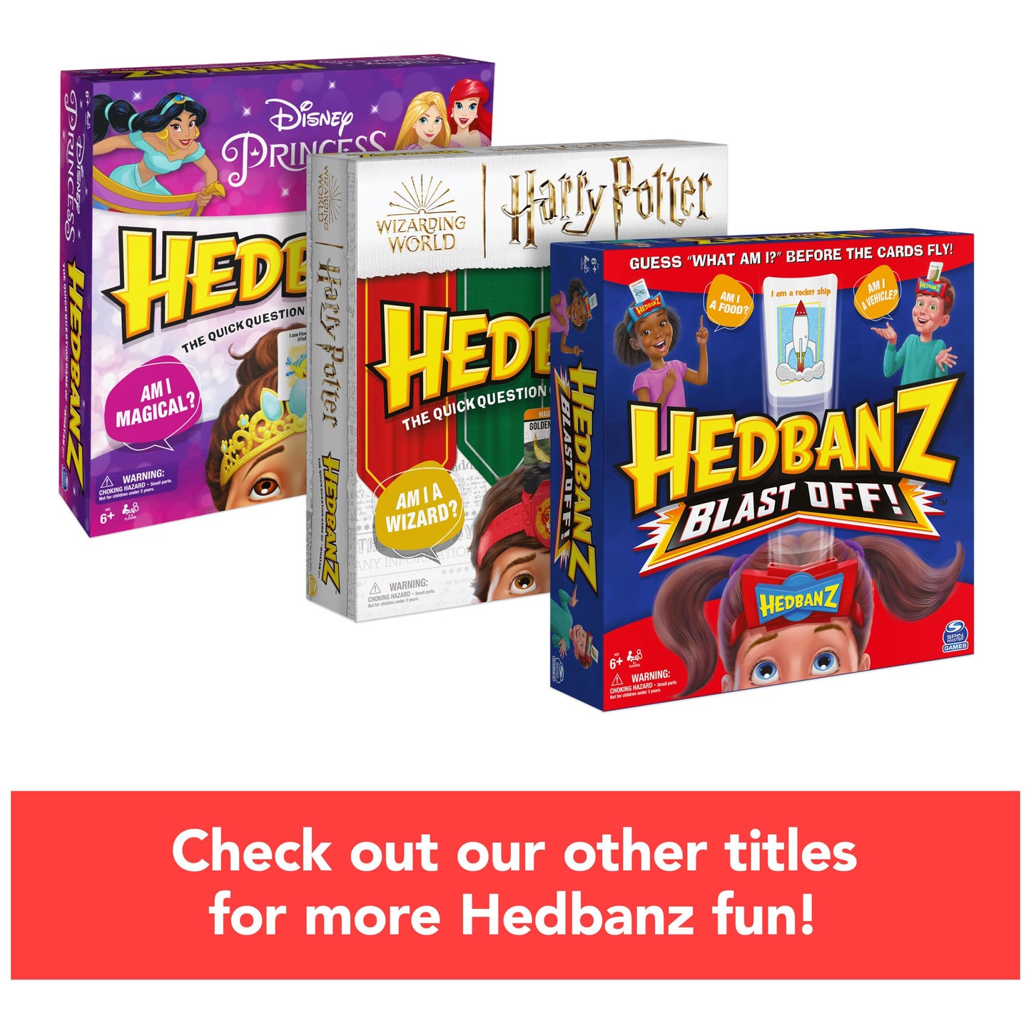 Hedbanz, Quick Question Picture Guessing Family Game for Game Night Headbands Board Game, for Adults and Kids Ages 7 and Up (Edition May Vary)